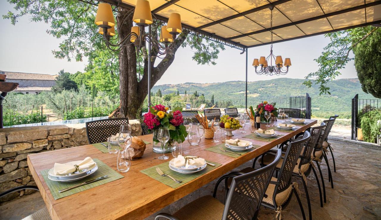 Casa All'Erta, Villa With Private Pool Gaiole in Chianti Exterior foto